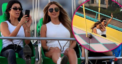 Kourtney Kardashian And Larsa Pippen At Malibu Cook Off