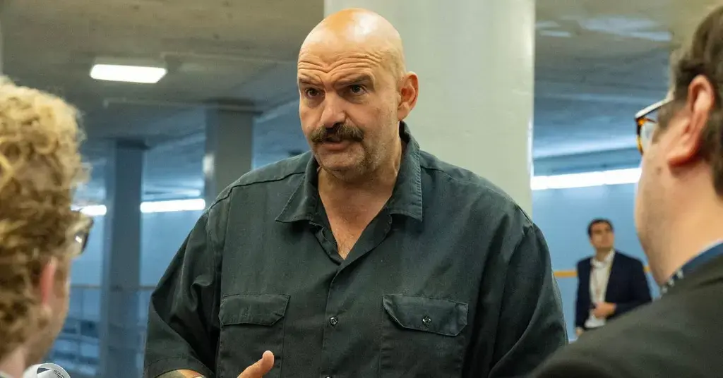 john fetterman horrific stitches facial injuries fall senators home