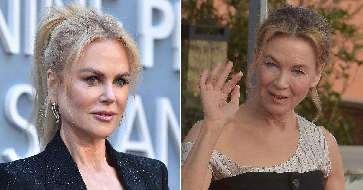 Split photo of Nicole Kidman, Renée Zellweger