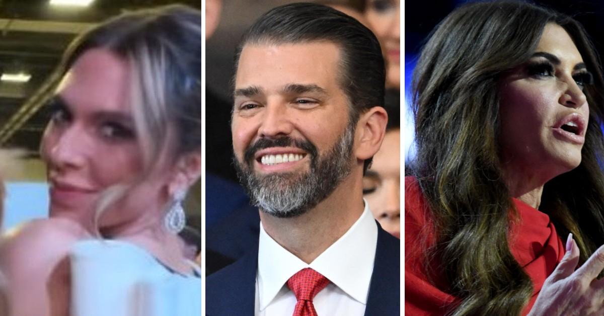 Composite photo of Bettina Anderson, Donald Trump Jr., Kimberly Guilfoyle