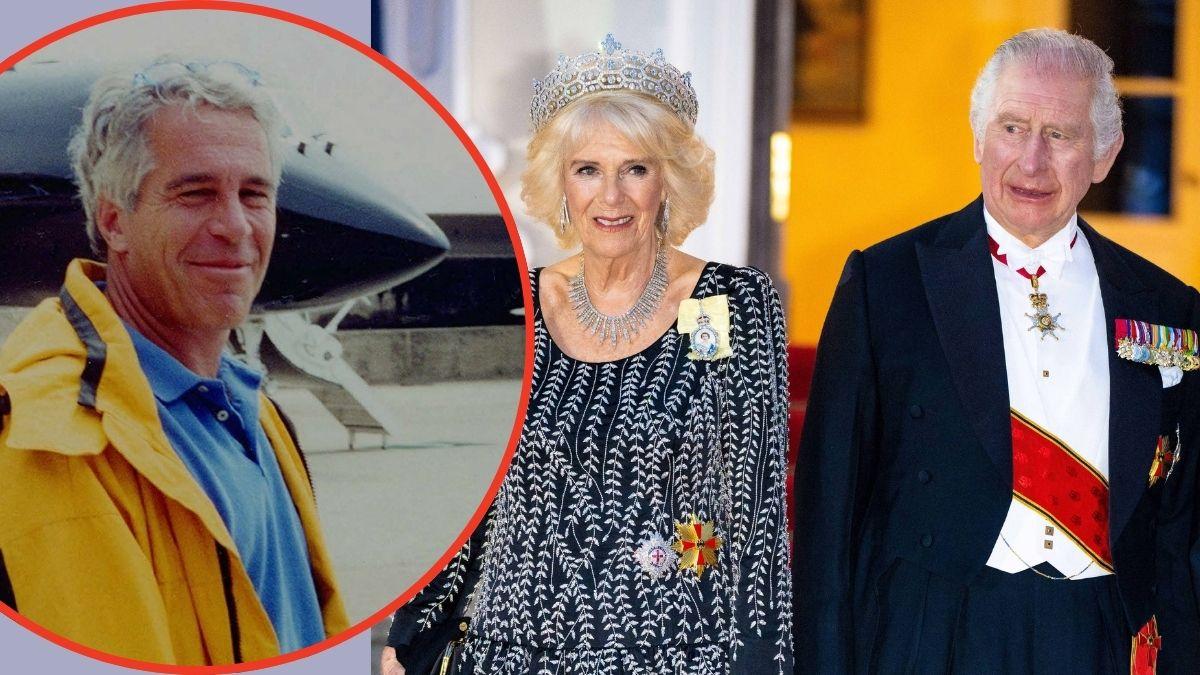 Photo of King Charles, Queen Camilla and Jeffrey Epstein