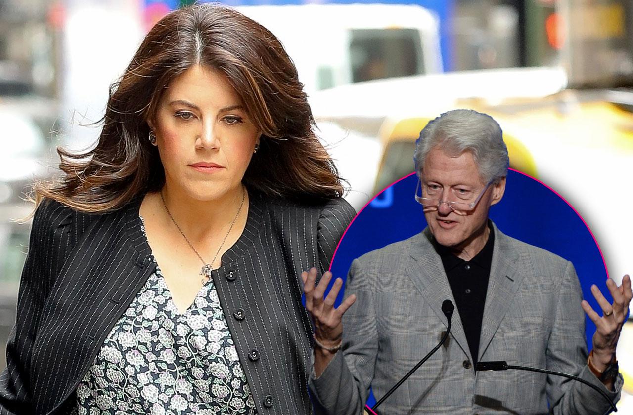 //monica lewisnky uninvited bill clinton shows up pp