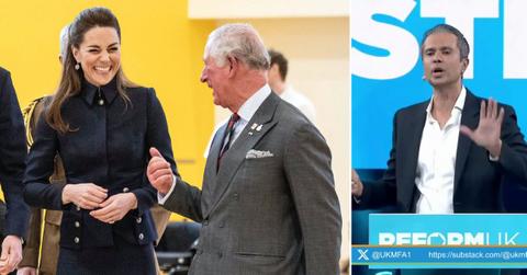 Split photos of King Charles and Kate Middleton