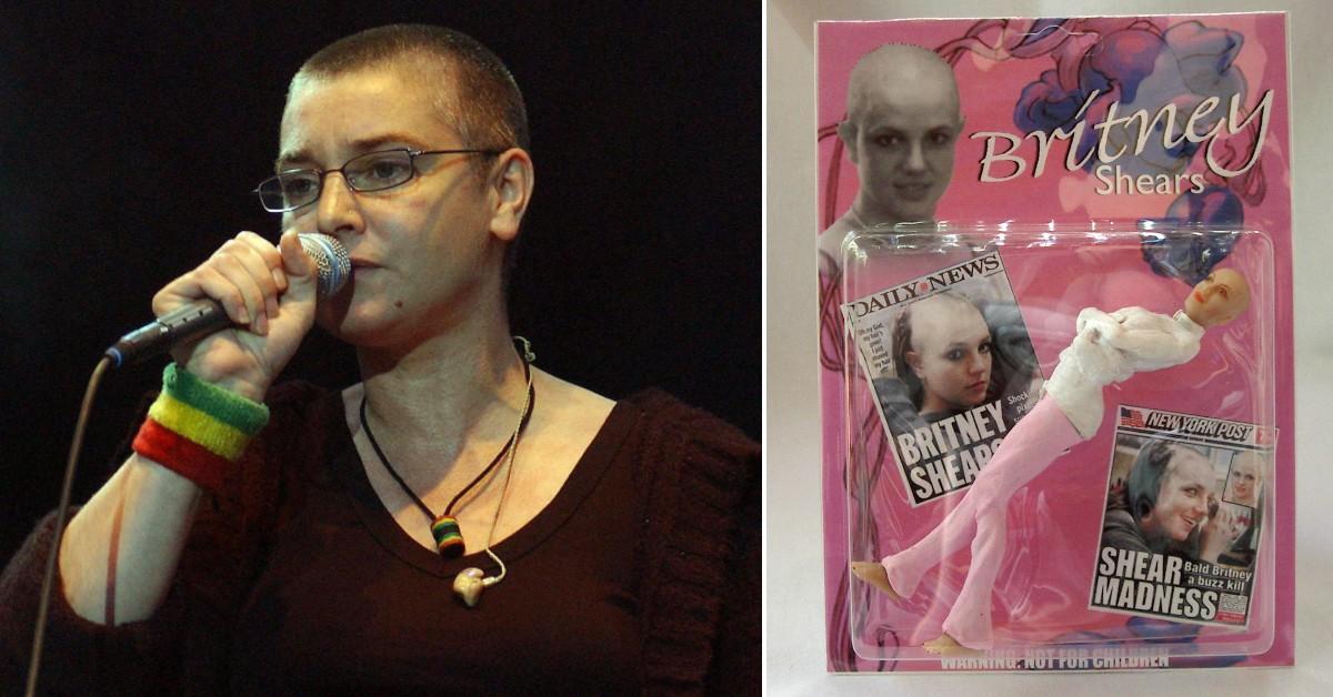 Composite photo of Britney Spears doll and Sinéad O'Connor 