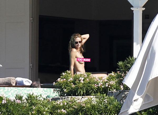 Heidi Klum Topless St Barth's