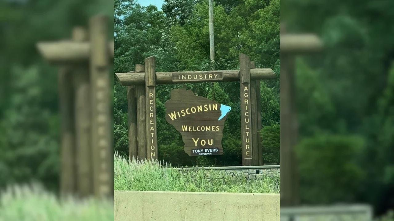 Wisconsin state sign