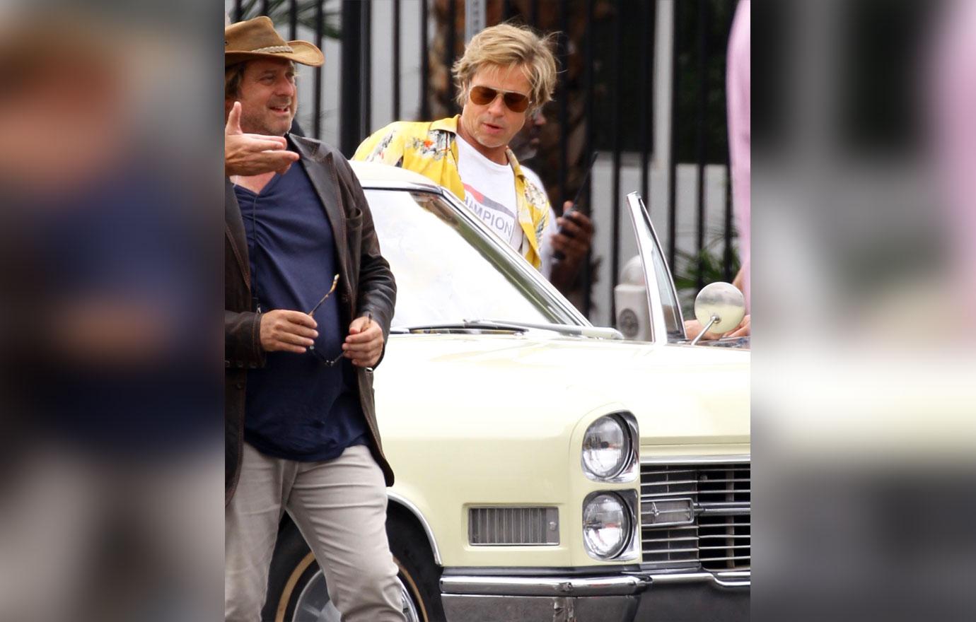 //brad pitt shoots scenes for new movie photos