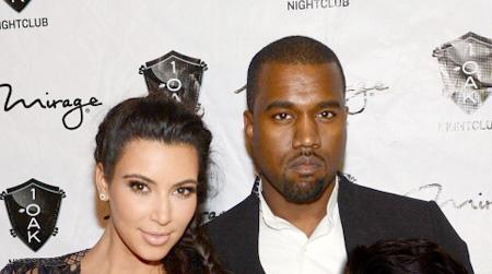 // kim kardashian and kanye west arrive for the gettyimages