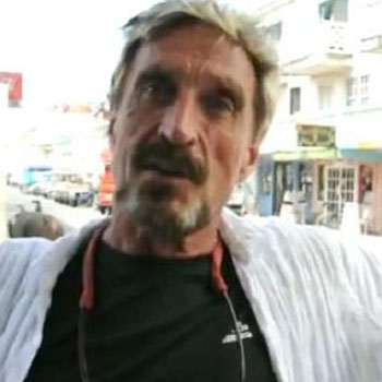 //john mcafee afraid police