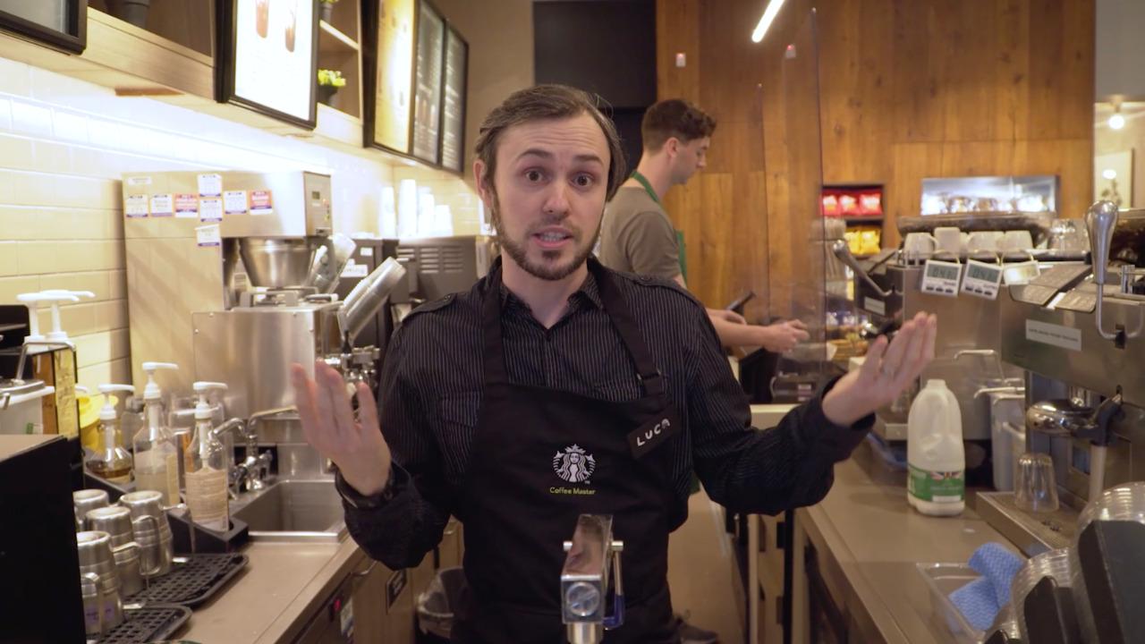 starbucks tapped alan shires to star in its training program after a uk coffee chain rejected him for being too senior