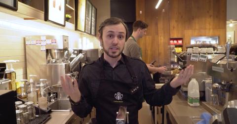 starbucks tapped alan shires to star in its training program after a uk coffee chain rejected him for being too senior