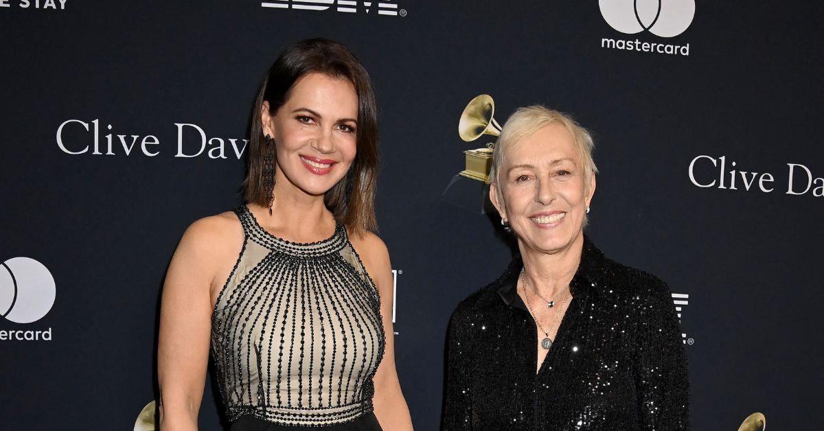 Photo of Julia Lemigova and Martina Navratilova