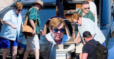 Collage of Elton John and David Furnish