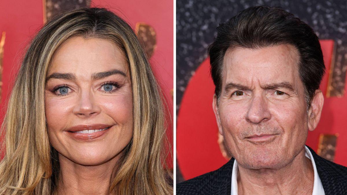 Charlie Sheen has reconnected with Denise Richards as he supports her through her latest divorce.