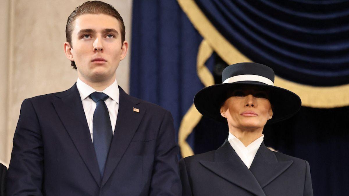 Photo of Barron Trump, Melania Trump