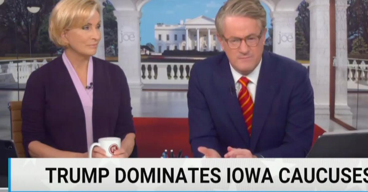 donald trump ex friend msnbc host joe slams  percent win iowa bad news gop