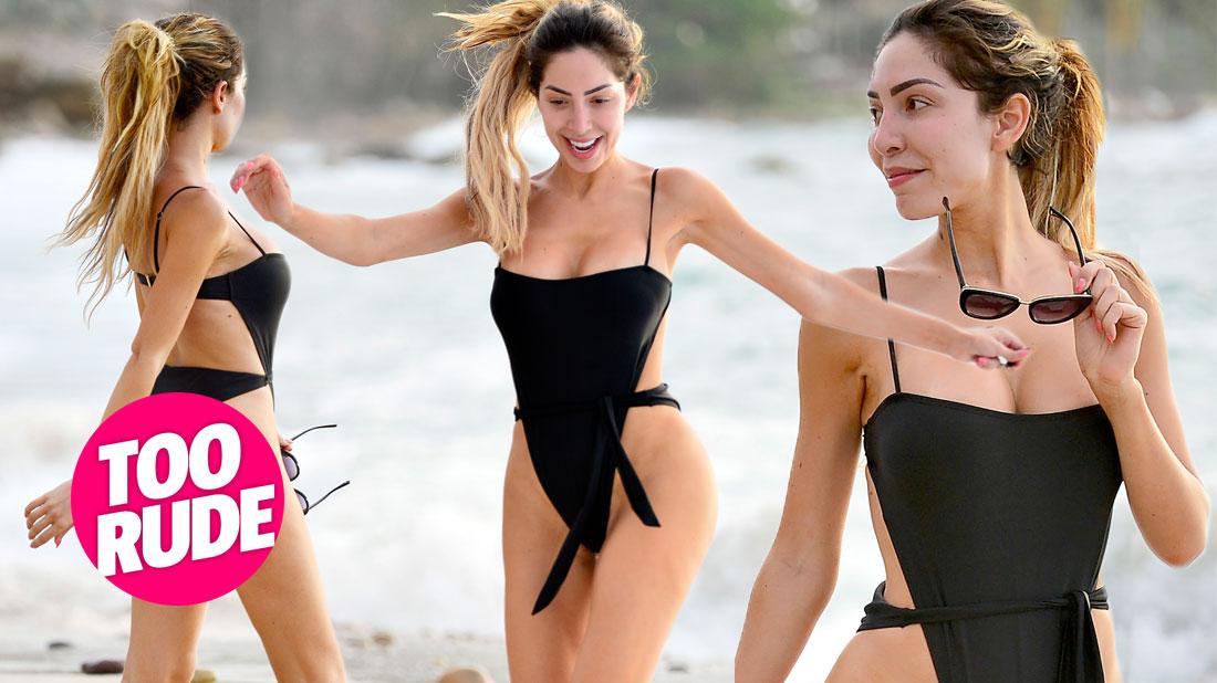 Farrah Abraham Frolics On The Beach Ahead Of Mother’s Day.