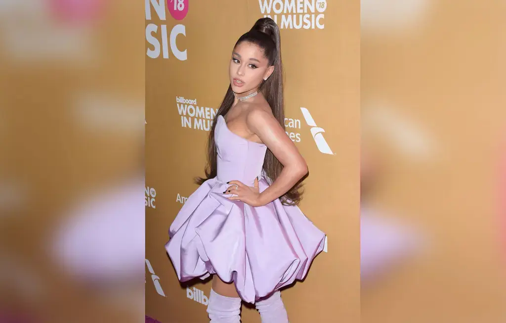 18+ Ariana Grande Purple Dress