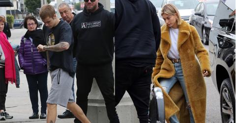 Justin Bieber And Wife Hailey Baldwin Lunch Together