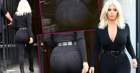 Kim Kardashian Nude Butt -- See-Through Jeans