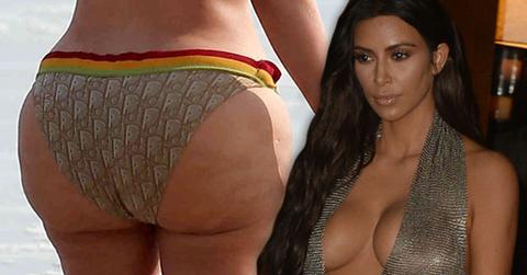Kim Kardashian Bikini Butt Cellulite Backlash Crying
