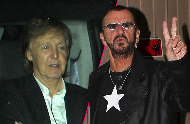 //paul mccartney ringo starr reunite santa monica  pp