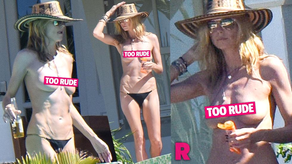 Vito Schnabel Heidi Klum Topless St Barth's,