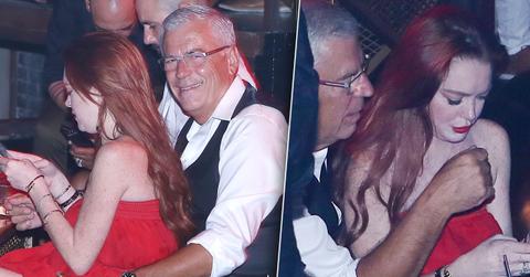 Lindsay Lohan Parties PDA Older Man