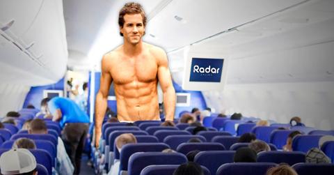 //ryan reynolds shirtless plane wide