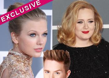 //taylor swift adele grammys hair