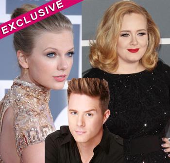 //taylor swift adele grammys hair