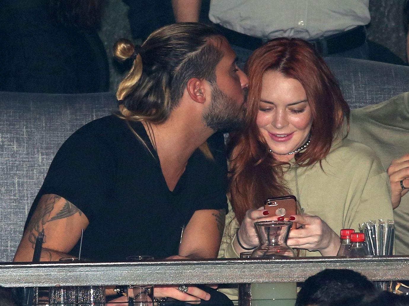 //lindsay lohan drunk party greece man pda