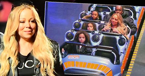 //mariah carey visits disneyland in high heels pp