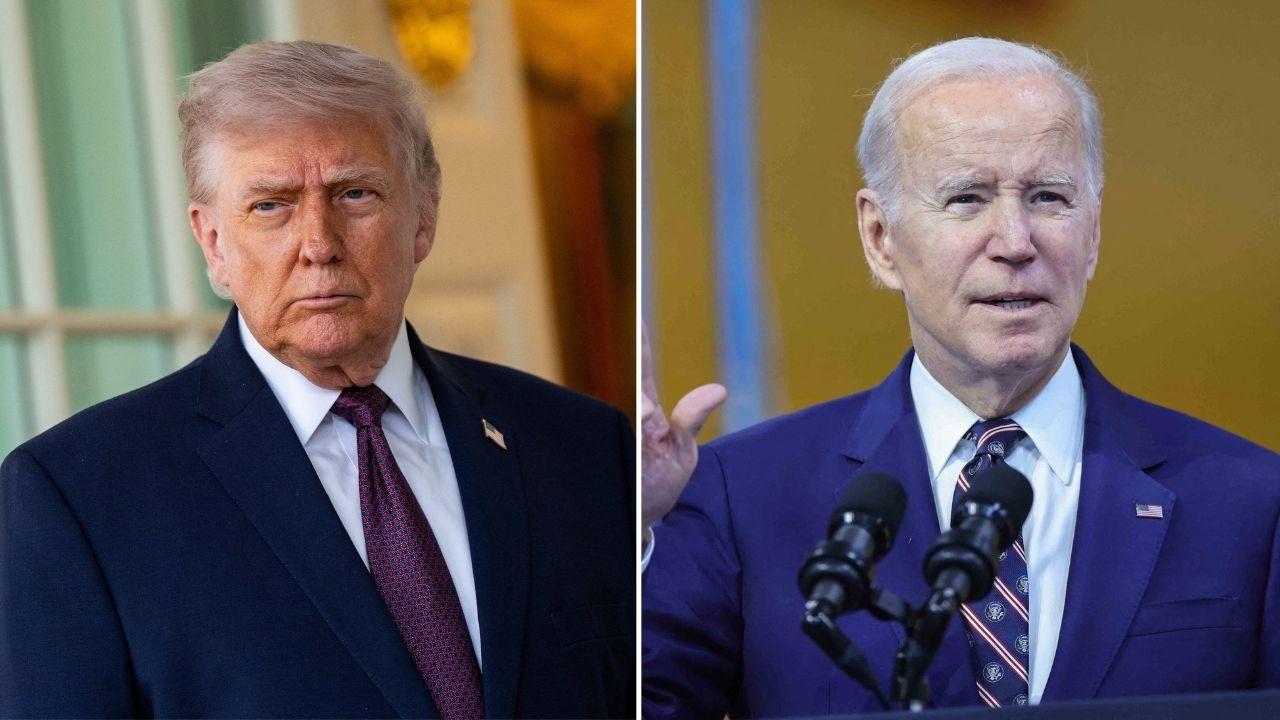 Photo of Donald Trump and Joe Biden