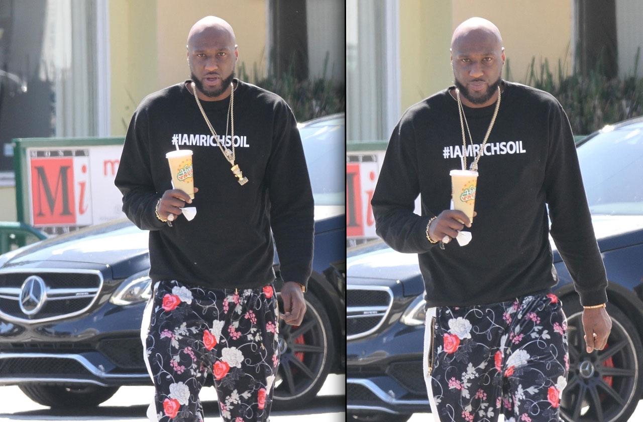 Lamar Odom Lunch Alone Gambling