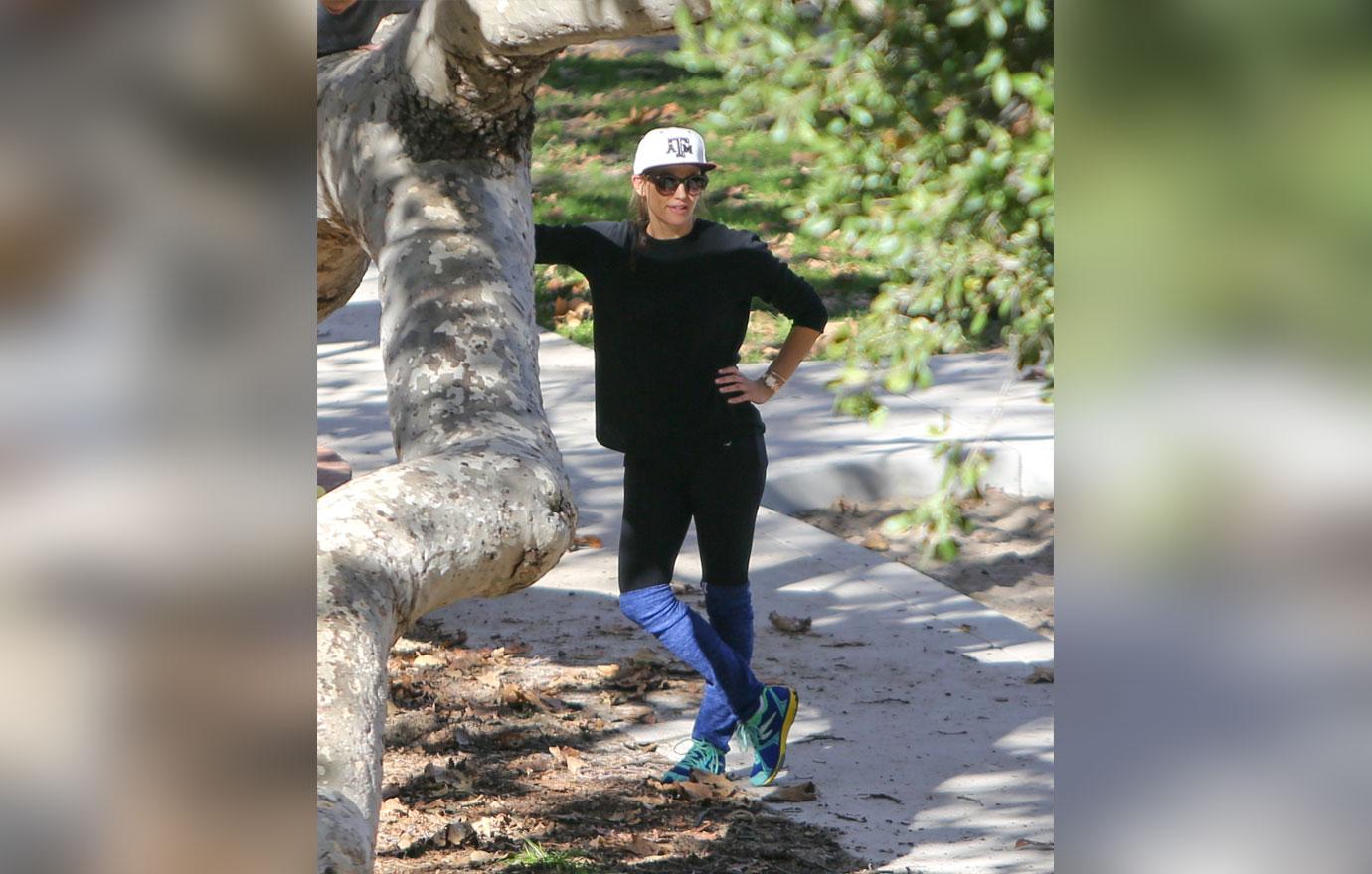 Jennifer Garner Goes To The Park With Samuel