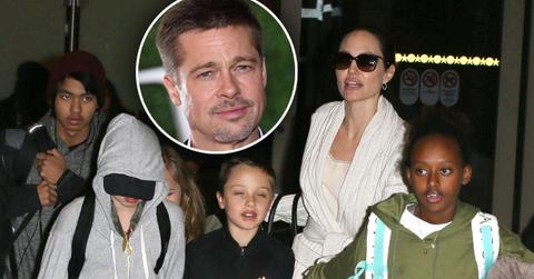 Brad Pitt Angelina Jolie Divorce Custody Kids LA Pics