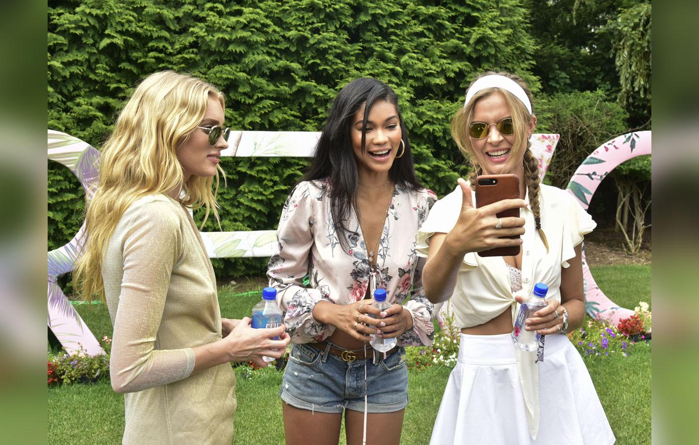 //Josephine Skriver Chanel Iman and Elsa Hosk attend the FIJI Water at REVOLVEintheHamptons