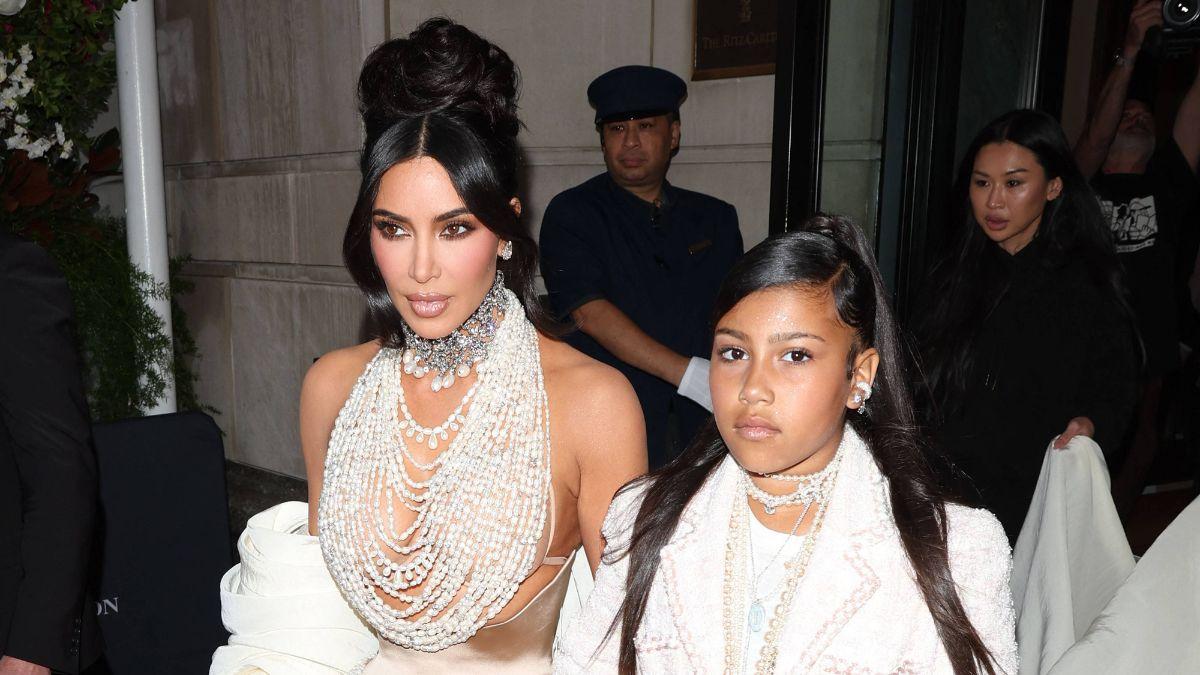 image of Kim Kardashian and North West