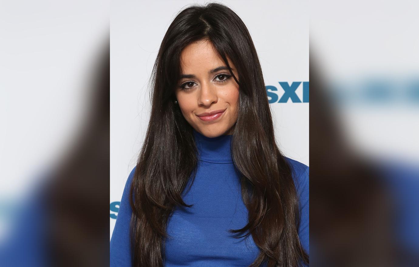 Camila Cabello Closeup In Blue Turtleneck