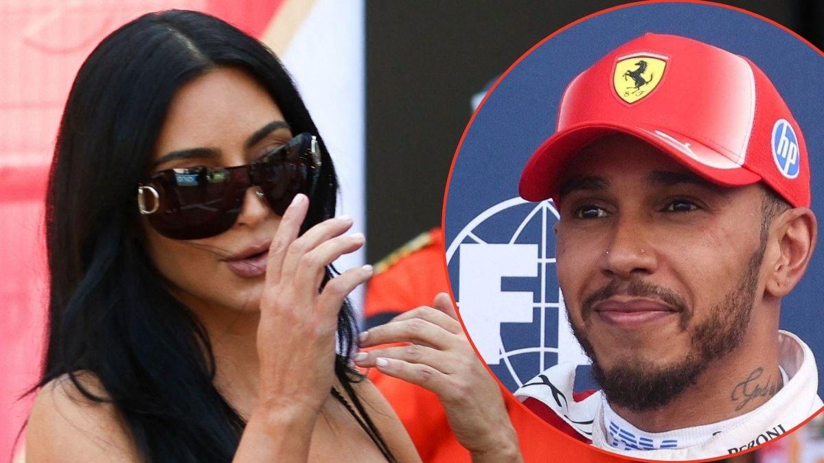 picture of Kim Kardashian and Lewis Hamilton