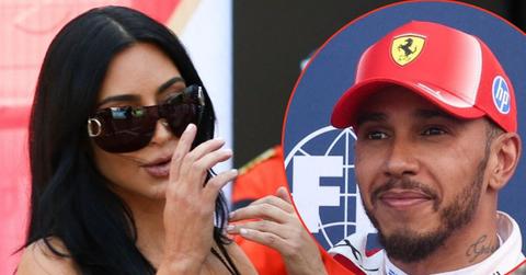 picture of Kim Kardashian and Lewis Hamilton