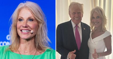 Composite photo of Kellyanne Conway and Donald Trump