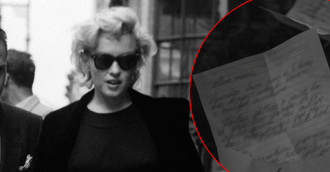 Marilyn Monroe wrote a letter to her psychiatrist after she was taken to a psych ward.
