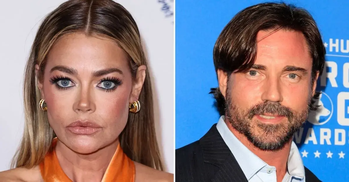 Split photo of Denise Richards, Aaron Phypers