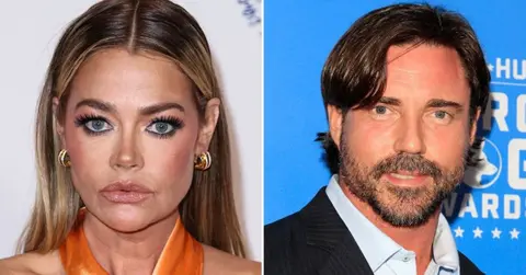 Split photo of Denise Richards, Aaron Phypers
