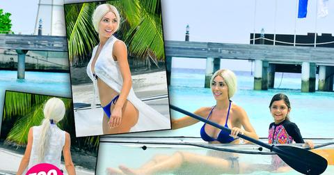 //Farrah Abraham White Bikini Body Butt Maldives PP