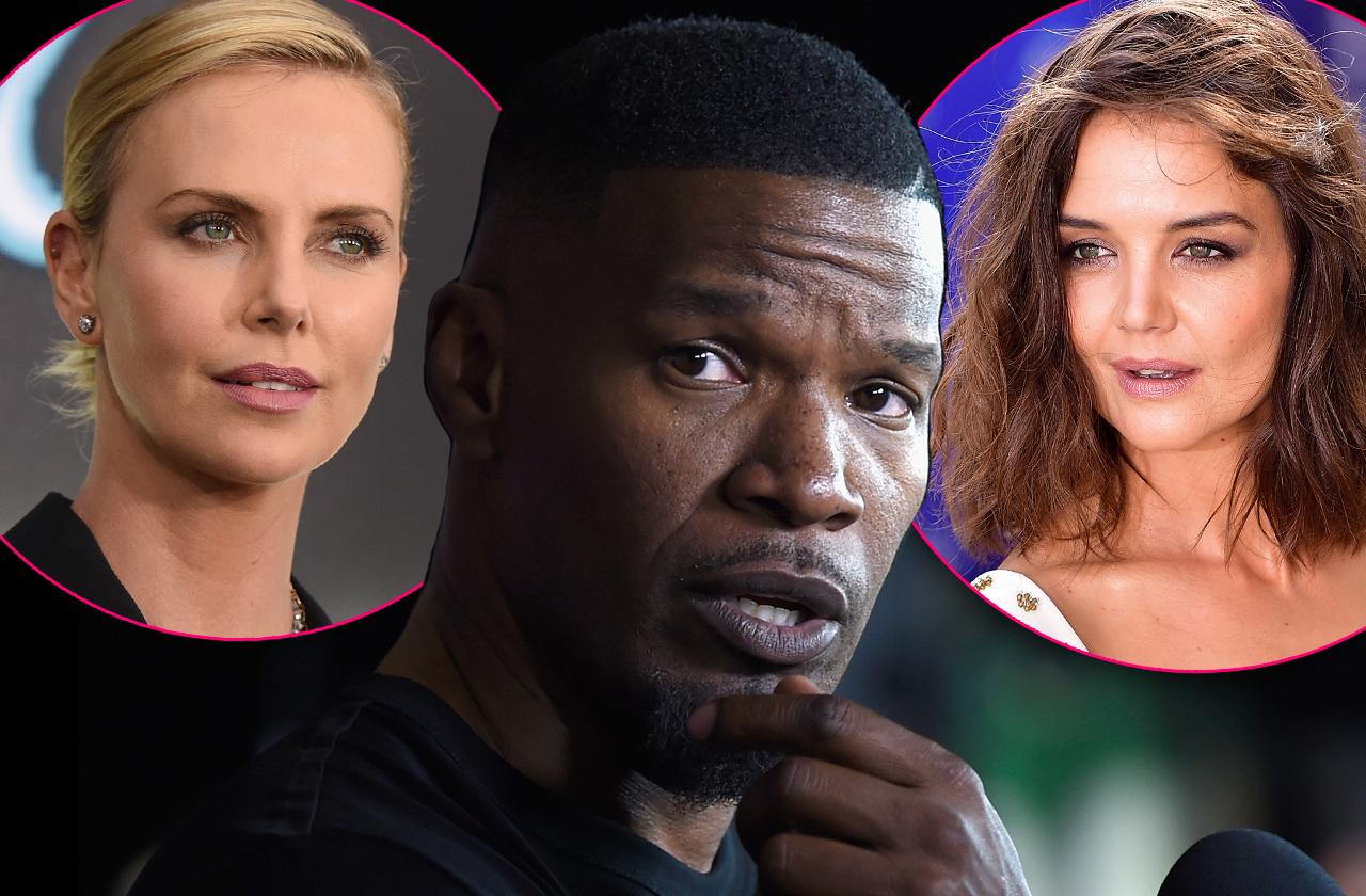 Katie Holmes Jamie Foxx Flirting Charlize Theron