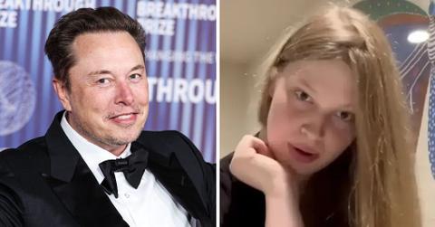 Split photo of Elon Musk, Vivian Jenna Wilson