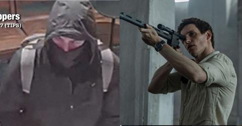 composite photo of Brian Thompson and Eddie Redmayne